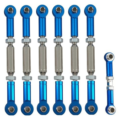 Adjustable Turnbuckles Camber Link Set for Slash Rustler Stampede Hoss | Aluminum,2WD,4X4,Bandit,X-01,3745 , Replacement for 3139 ,3139A ,1935 ,3644 ,3741X ,3741A