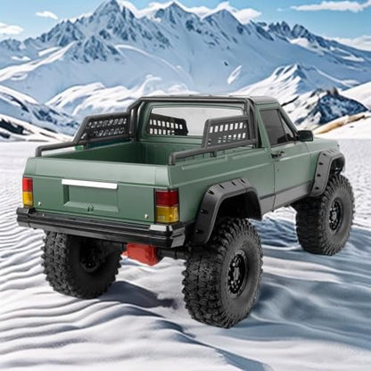 1/10 RC Crawler Hard Body Shell Kit - 313mm Wheelbase Cherokee Body for Axial SCX10, SCX10 II 90046, 90047 & TRX4 Kits (Pickup-Nardo Gray) - color: Pickup-nardo Gray