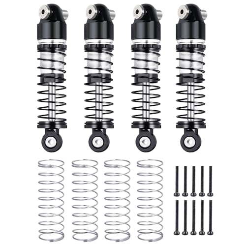 1/24th Aluminum RC Car Shocks 38mm Extended Absorber Damper for All AXIAL SCX24 AXI90081 Deadbolt C10 JLU Gladiator Bronco - size: 38mm