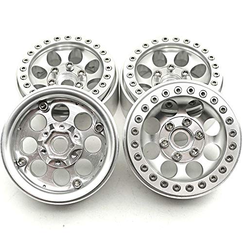 Aluminum 1.9" Beadlock Wheels Rims for Axial SCX10 II III TRX4 TRX6 | 1/10th RC Crawler Car Upgrades Parts