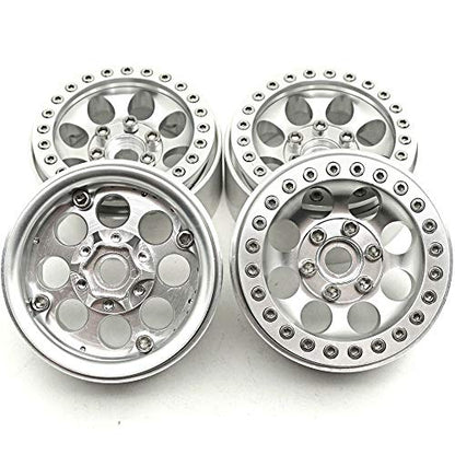 Aluminum 1.9" Beadlock Wheels Rims for Axial SCX10 II III TRX4 TRX6 | 1/10th RC Crawler Car Upgrades Parts