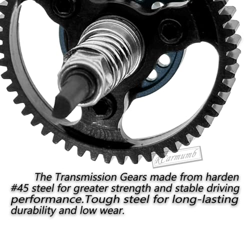 RC 50T Slipper Clutch Eliminator Differential Locker Gear Upgrades Part for Slash Rustler Stampede 4X4/4x4 VXL,50T Spur Gear with Pinions Gears Set(15T 17T 19T),#6878,Titanium - color: Titanium(50T)