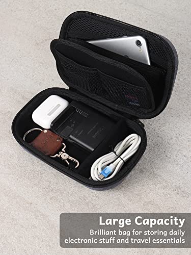 Organiser Portable Pouch For Electronic Accessories Usb Cables, Power Bank, Battery, Hard Drive, Sd Memory Card, Earphones, Travel Gadgets & Organiser Rugged Travel Friendly (Grey) - style: Gb-gryorganizer