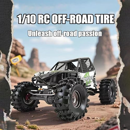 STMU 2.2-inch RC Crawler Tires (4 PCS) - 5.91-inch with Super Grip Soft Tyres Compatible for 1/10 RC Rock Crawlers: Axial SCX10,RBX10,90047, D90, TF2, Tamiya CC01, Traxxas TRX (2.2)