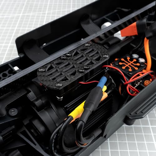 MORLORDY 30x30mm RC Cooling Fans Dual Mount and 2Pcs Cooling Fans Heatsink Kit for Arrma 1/8 3S Vendetta Infraction Big Rock Upgrade Parts(Plastic Fan)