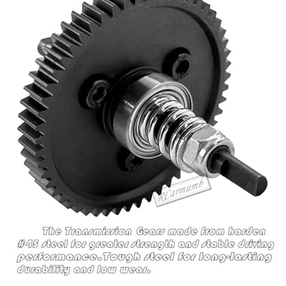 RC 54T Slipper Clutch Upgrades Part for Slash Stampede Rustler 4X4(VXL),Metal 54T Spur Gear with Pinions Gears Set(15T 17T 19T),Slipper Clutch Eliminator Hops up,#6878,Red - color: Red(54t)