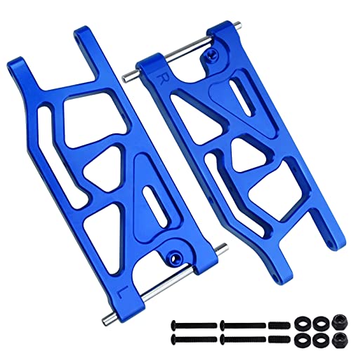 Aluminum Rear Lower Suspension Arms Set for ARRMA Mojave 6S BLX Upgrades 1/7 Scale Desert Truck, Replaces ARA330607 (Blue) - color: Blue
