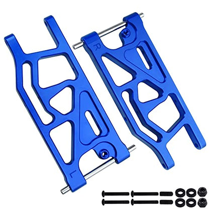 Aluminum Rear Lower Suspension Arms Set for ARRMA Mojave 6S BLX Upgrades 1/7 Scale Desert Truck, Replaces ARA330607 (Blue) - color: Blue