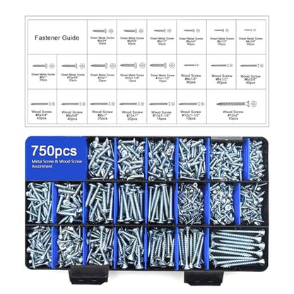 2600 Piece Bolt and Nut Hardware Assortment Kit with Diverse Bolts, Screws, Washers & Nuts–DIY-Friendly, 3-Tier Storage for Home Projects