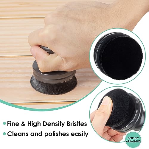 Dreyoo 2 Pack Car Tire Shine Applicator Brush with Seal Cover Included | Automotive Tire Dressing Applicator, Detailing and Car Wash Kit for Vehicles Shine Polish Wax, High Density Soft Bristles