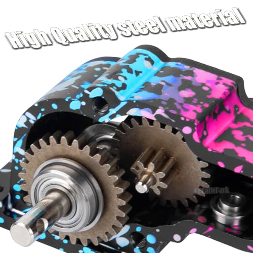 Aluminum LCG Transmission Gearbox Upgrades Part for 1/10 SCX10 SCX10 II 90046 RC Crawler Car,BRCatWPark RC Low Center of Gravity highperformance Transmission Gearbox,Colour