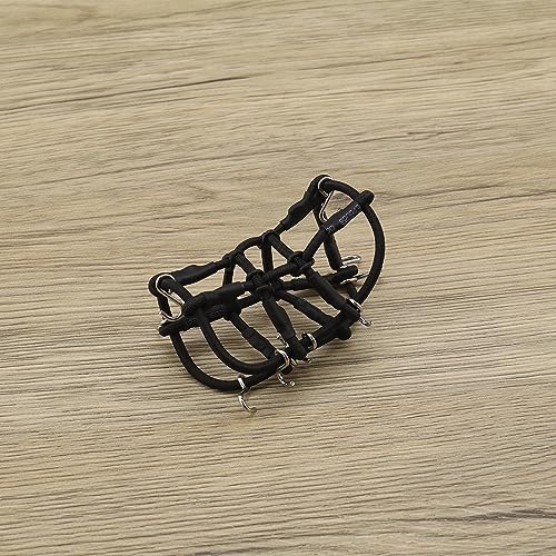 SING F LTD Remote Control Car Roof Cargo Net Compatible with Axial Gladiator Bronco 1/24 RC Crawler Elastic Car Accessories with Hooks 6.5 * 8CM, Black - color: Black