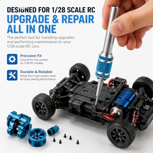 VGEBY 4.0mm 4.5mm Hex Socket Wrench, Aluminum Alloy Spanner Nut Driver Compatible with 284161 1/28 RC Car