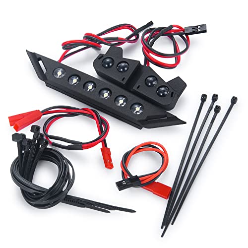 Nylon RC Front and Rear LED Light Kits Headlight Taillight | Upgrades, For 1/10 Tra-xxas Slash XL-5 4X4 2WD, RC Car, Accessories
