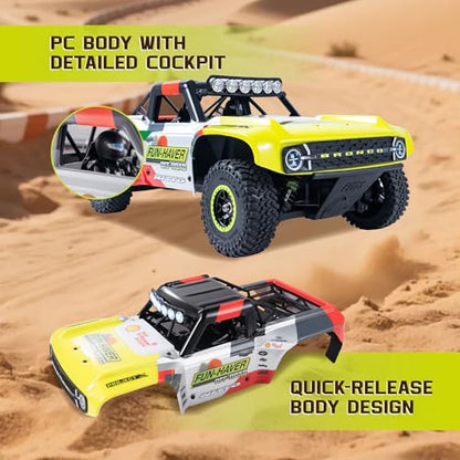 FCXㅤ FMS 1/18 Ford Bronco U4 S RC Truck, Hobby RC Crawler with Remote Controlled Lighting, Cooling System 4WD Drivetrain RC Crawler for Adults, Brushed RTR, 2024 - color: 2024