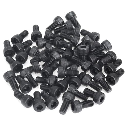 55 Pieces M5 x 10mm Socket Head Cap Screws, Thread Pitch 0.8mm, Sutemribor M5 Black Screws, 12.9 Grade Alloy Steel, Black Oxide Finish, Fully Threaded - size: M5 x 10mm, style: Socket Head