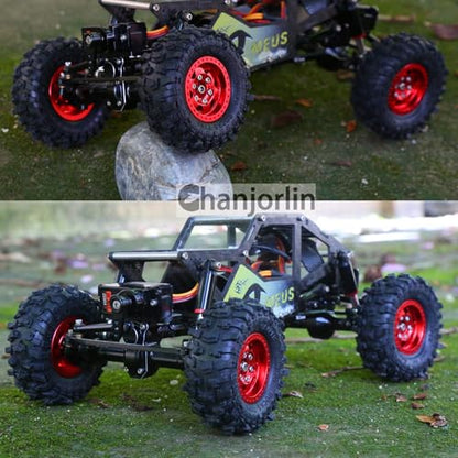 1.0 RC Crawler Tires OD 51mm 1/24 1/18 All Terrain Super Soft Sticky Rubber Mud Slingers Wheels Tyres with Foam for 1:24 1:18 Rock Crawler Car Axial SCX24 FMS AX24 FCX18 FCX24 TRX4M 4PCS
