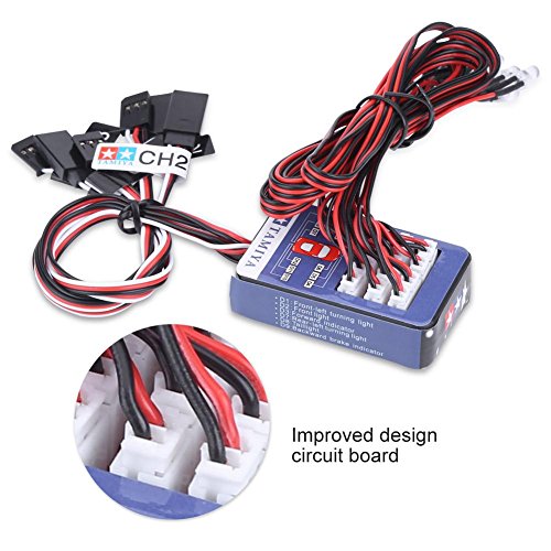 RC Lighting System 12 LED RC Car Lighting Kit for 1/10 1/8 RC Car Truck Crawler