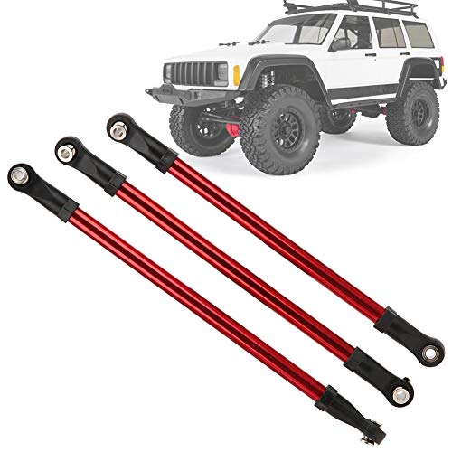 Aluminum Alloy Link Bars, 8Pcs Upgraded Durable for 313mm Wheelbase RC Crawler, 1/10 Scale Off-Road Vehicle Parts for Hobbyists Trail Riding and Rock Crawling Enthusiasts