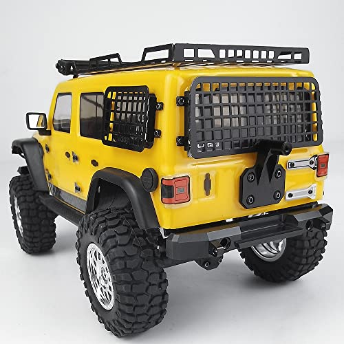 RC-Hub Metal Front & Rear Bumper Set with LED Lights for 1/24 Axial Scx24 AXI00002 Deadbolt RC Crawler Car