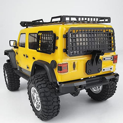 RC-Hub Metal Front & Rear Bumper Set with LED Lights for 1/24 Axial Scx24 AXI00002 Deadbolt RC Crawler Car