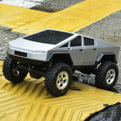 1/18 RC Pickup Hard Body Shell with Front & Rear Bumpers, Upgrade for TRX4M Bronco Defender (Silver) - color: Silver