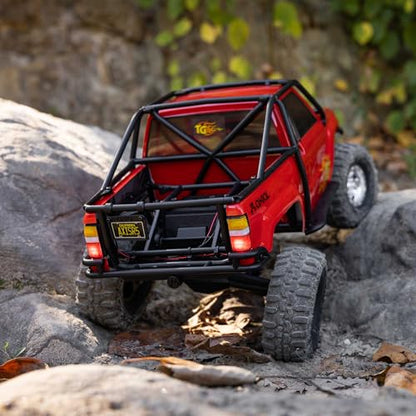 Axial SCX10 III 1987 Toyota SR5 4X4 RC Truck 1/10, RTR, Red | Brushed Rock Crawler, AXI-2062T2, Lipo Battery and Charger Not Included - color: Red