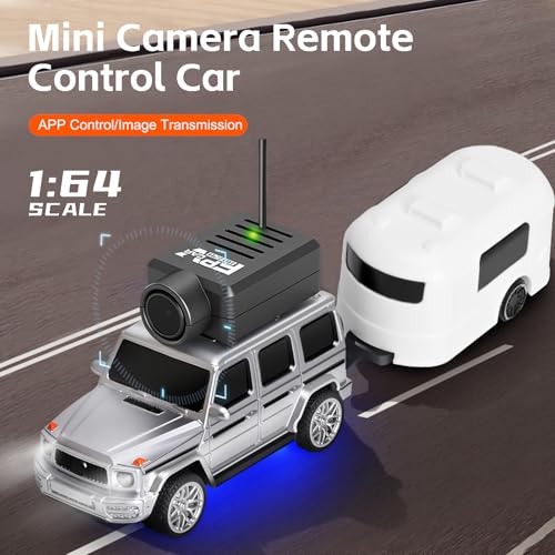 Wltoys 1:64 FPV RC Drift Car, 720P WiFi APP, 2.4GHz Gyro (Silver) | HD Camera with Real‑time Video. Dual Control: Remote or Phone App. 3 Speeds & Suspension. LED Lights for Hobbyists - color: Sliver