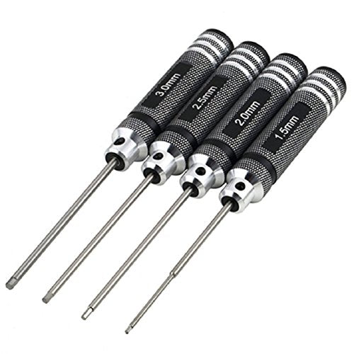 Hex Screwdriver Screw Driver Tool Kit Set for RC Car Helicopter(Pack of 4)