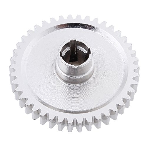 HobbyPark Metal Diff Differential Main Gear 42T & Motor Pinion Gear 27T Set for WLtoys A959-B A969-B A979-B K929-B 1/18 Scale RC Car Upgrade Parts (Sliver)