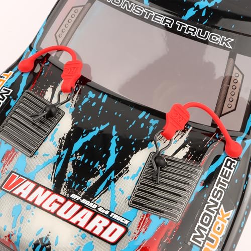 1.0mm RC Cars Body Clips with Pull Tabs for Universal 1/14 1/16 1/18 SCX24 Remote Control Car Compatible with Redcat HPI Himoto HSP Exceed Truck Buggy(10 Pieces,Red) - color: Red