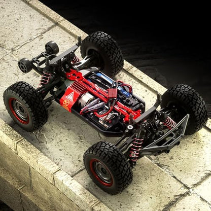 Scy 16106 1/16 Remote Control Off-Road Car AWD Rc Electric Desert Truck Light System Charging Protection Rc390 Motor 30A Esc Hobby Grade Model for Adult Hobby(Red) - color: Red