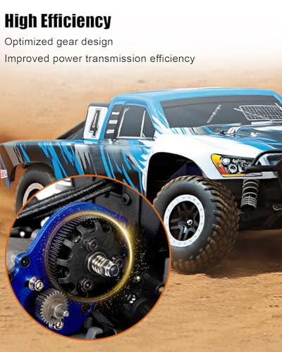 Steel Gearbox Transmission Gear Upgrades Part Fit for 1/10 Slash 2WD(VXL) | for Rustler/Stampede/Bandit 2WD(VXL), RC Metal Steel Gear Set Black