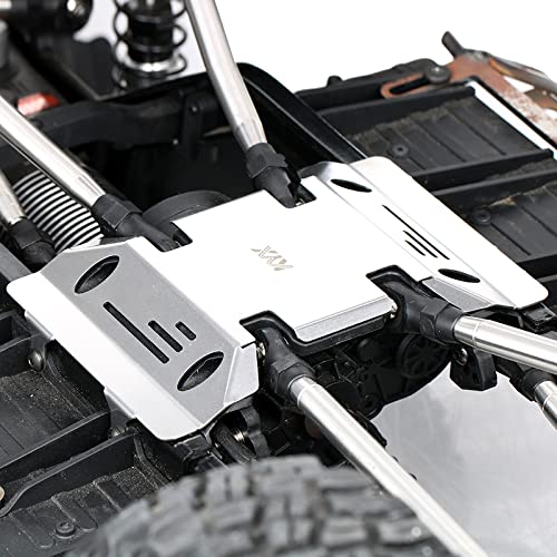 KYX Racing Stainless Steel Skid Plate Protector Chassis Guard Axle Guard for 1/6 RC Crawler Car Axial SCX6 AXI05000