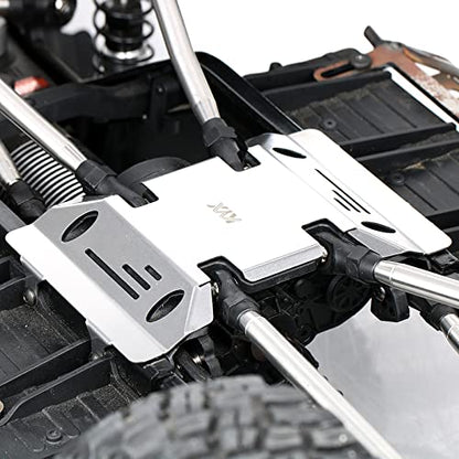 KYX Racing Stainless Steel Skid Plate Protector Chassis Guard Axle Guard for 1/6 RC Crawler Car Axial SCX6 AXI05000