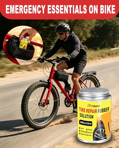 Bike Tire Repair Kit, Bicycle Inner Tube Puncture Patch Kits with 20 PCS Vulcanizing Patches, User Manual, Metal Rasp and Tire Lever, Bike Patch Kit for Mountain and Road Bike - style: Glue Version