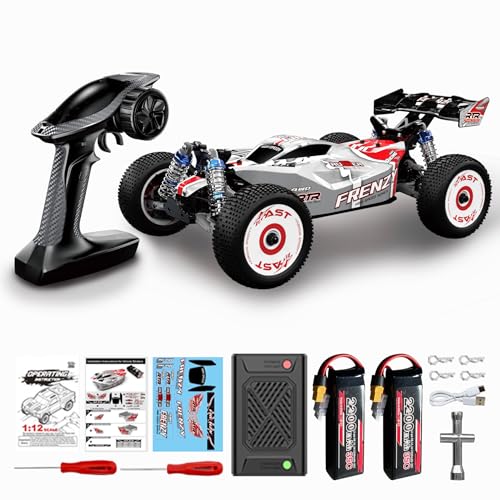 1:12 4WD Brushless RC Truck for Adults, 4x4 Offroad Fast Brushless Remote Control Car 4WD for Adults with Rechargeable 3S Battery High Speed Remote Control Cars - style: High Speed