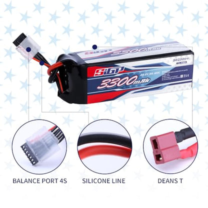 6S 22.2V Lipo Battery 120C Soft Pack with T Plug for RC Car Truck Tank Boat Racing Hobby