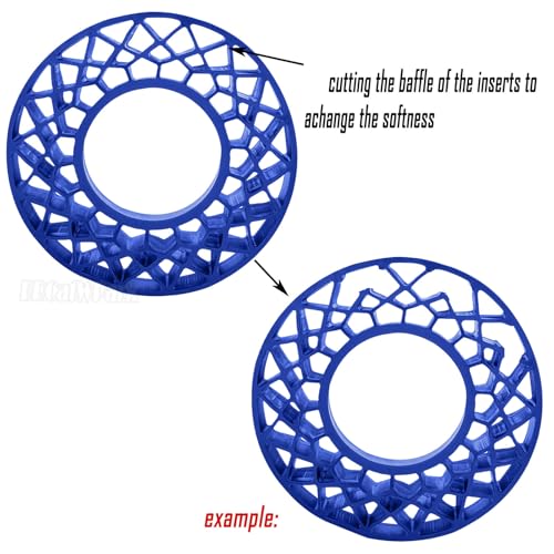 RC 1.9" Waterproof Silicone Wheel Tires for 1/10 RC Crawler Car,SCX10 TRX4 Capra RXB10 TF2 Gen7 Gen8,BRCatWPark RC 1.9" Tires Waterproof Inner Filler,Navy Blue - color: Navy Blue - (Silicone Wheel)
