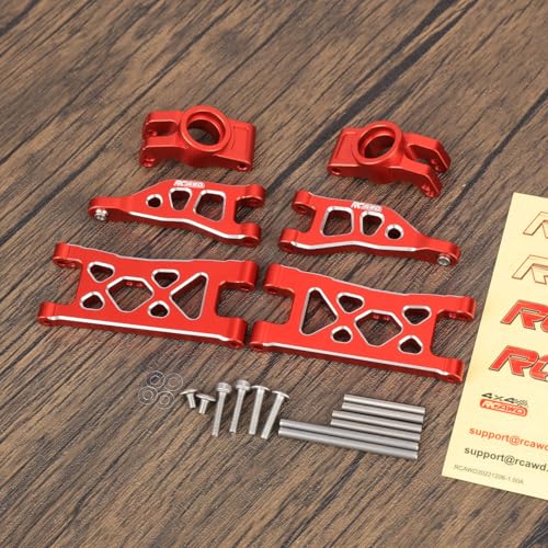 RCAWD Aluminum Rear Suspension Arm Hub Set for Arrma Mojave Grom