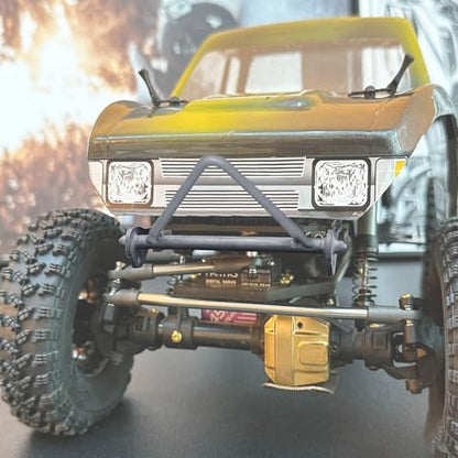 Ultra Hard Titanium Alloy 1/10 RC Crawler Bumper Front Bumper Hand Welding Bull Bar for Vanquish F10 Phoenix (front bumper A)