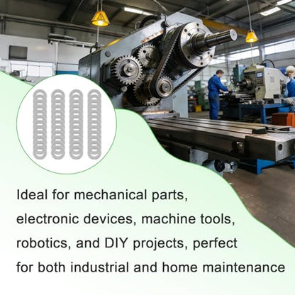 M5x10mm Precision Metal Shim Set,304 Stainless Steel Metric Washers 48pcs | 0.1, 0.2, 0.3 and 0.5mm assorted spacers for M5 metric bolts, mechanical fastening, shaft alignment and precision assembly - size: M5X10