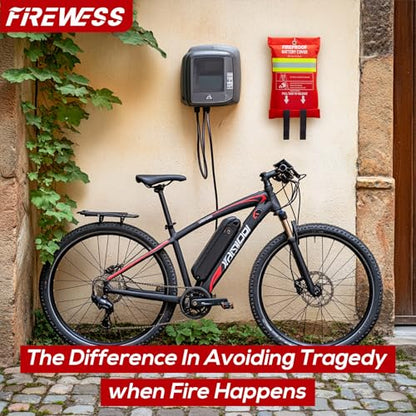 Lipo Battery Fireproof Cover Battery Safe Blanket for Ebike and Escooter Storage,Charging and Discharging, EV Fire Blanket for Lithium Battery (40x50 inch) - color: 40x50 Inch