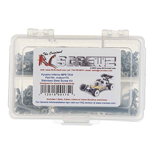 KYO175 - Kyosho MP9 TKI4 (33001B) Stainless Steel Screw Kit