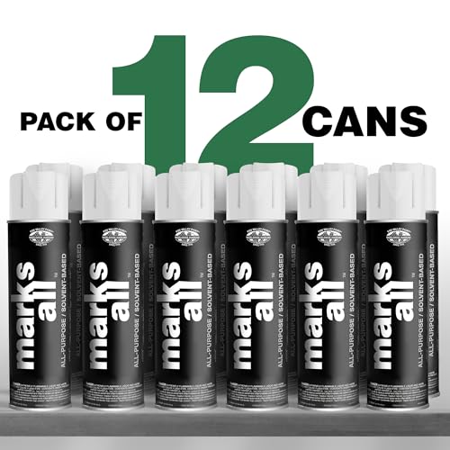 Fox Valley 18oz Marks All Solvent-Based Marking Paint 12-Pack, White - color: White