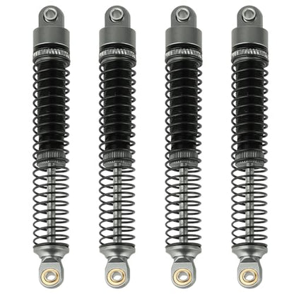 4PCS 53mm/59mm/65mm/78mm Aluminum Shocks Absorbers Oil Threaded Damper for 1/18 RC Crawler TRX4M TRX-4M Bronco Defender K10 Upgrade Parts (78mm-gray) - color: 78mm-gray