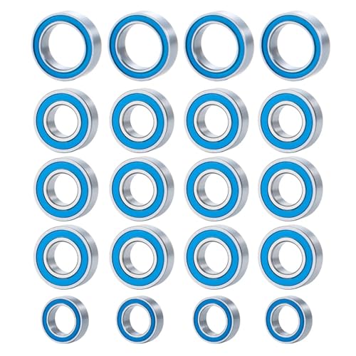 Bearing Kit for Tamiya for TT01 TT01D TT01E TT02B 20PCS Sealed Bearing Set 1/10 RC Crawler Car Chassis Upgrade Parts