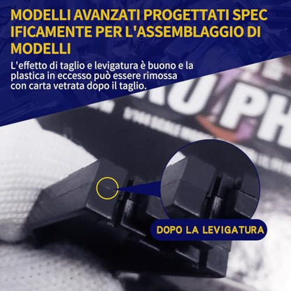stedi 4.7-inch Model Nippers, Ultra-thin Double-edged, Non-slip Grip | Model Accessories, Sprue Cutter for Gundam Building Repairing and Fixing - style: Double-edged (Black_Most people's choice)