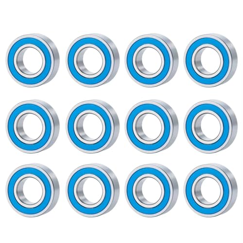 Parts For Tamiya Frog 12Pcs Metal Wheel Hub Axle Sealed Bearing Kit RC Car Truck Model Accessories Upgrade Parts