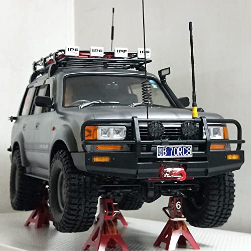 TRX4 Snorkel LED Lights 1/10 RC Car Update Accessories ABS Interior Body Mount Roof Rack Bull Bar Bumper for SCX10 TRX4 Redcat